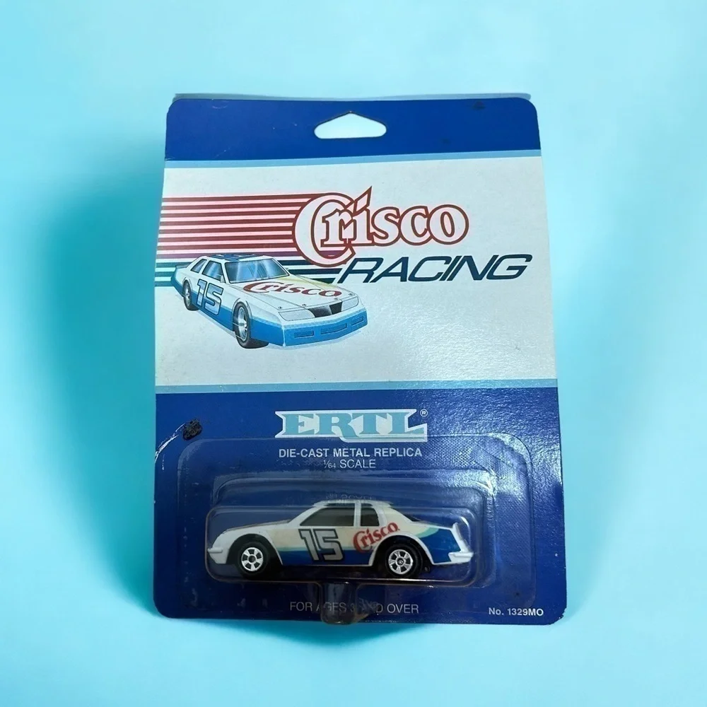 Vintage Crisco Racing Car ERTL New Kids Toy Blue